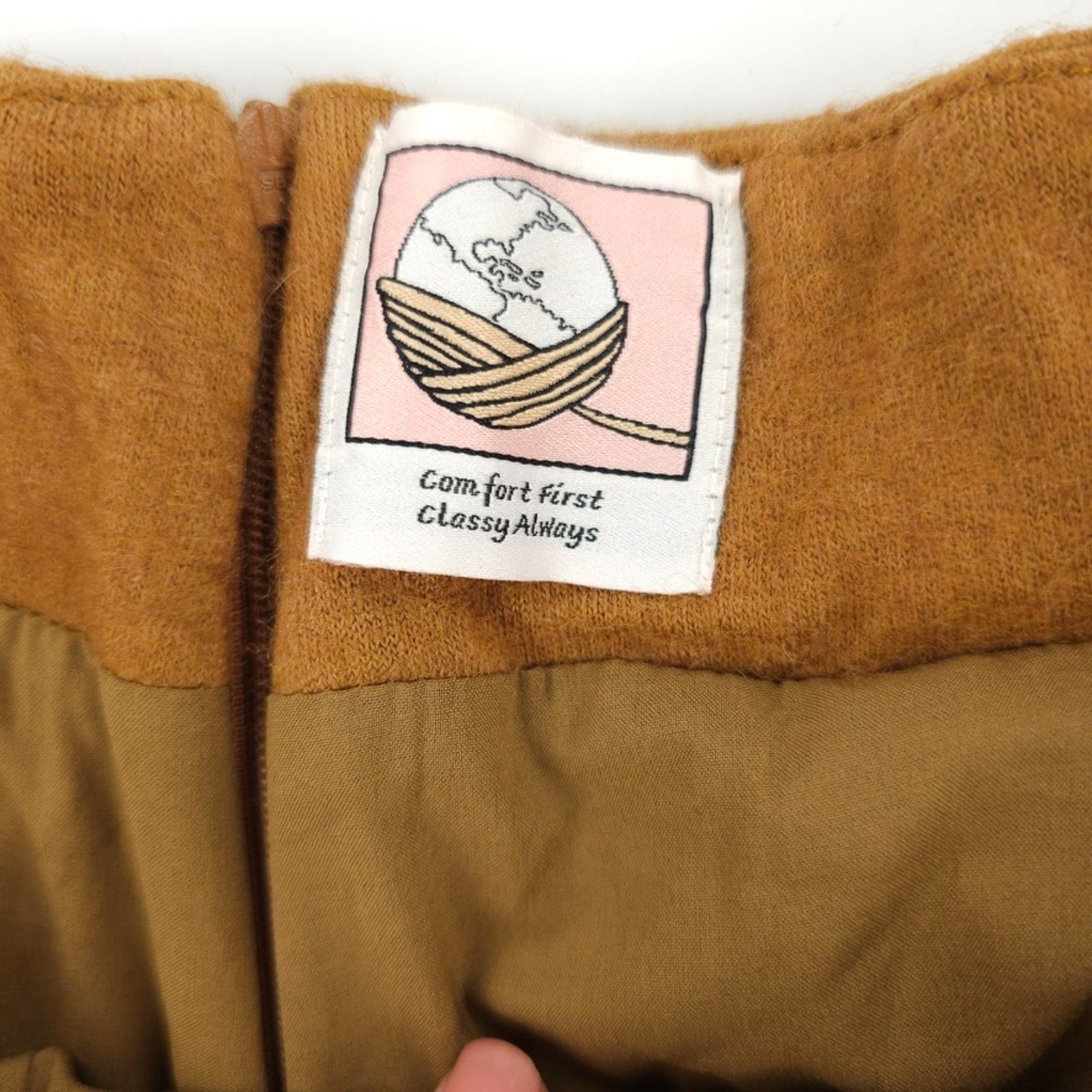 New Linennaive Soft Lawn 12 Midi Wool Skirt Soft Girl Cottagecore Prairie Boho — image 2 of 8
